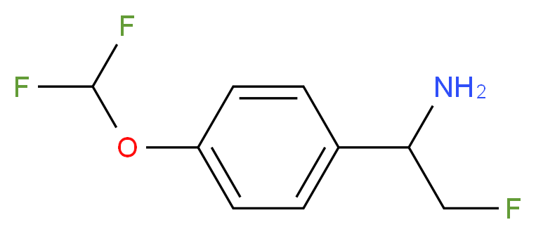 1-[4-(difluoromethoxy)phenyl]-2-fluoroethanamine_Molecular_structure_CAS_)