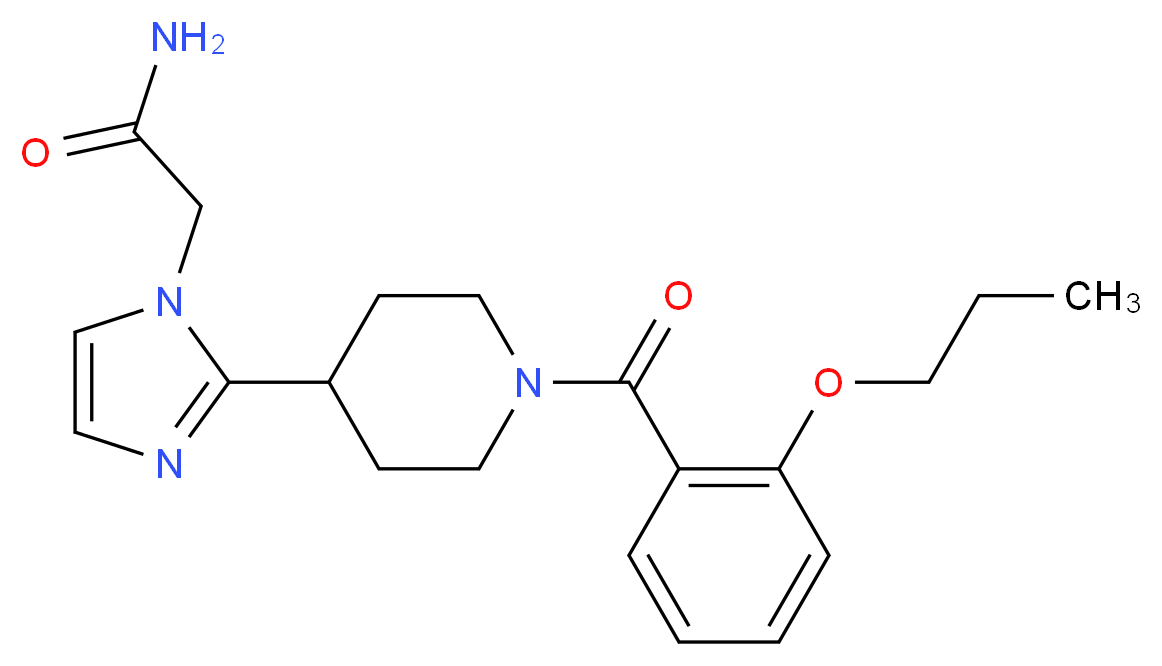 2-{2-[1-(2-propoxybenzoyl)-4-piperidinyl]-1H-imidazol-1-yl}acetamide_Molecular_structure_CAS_)