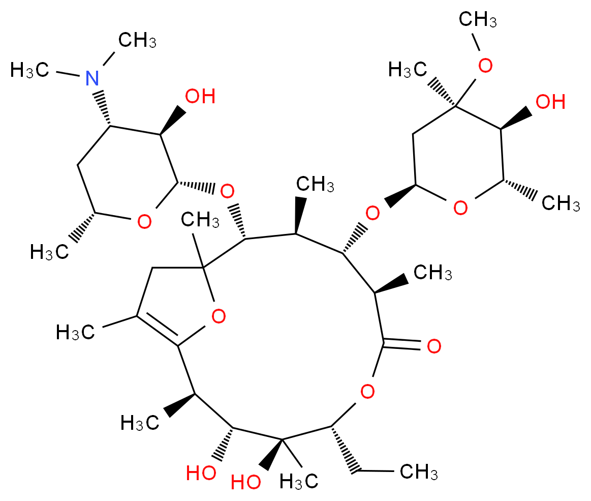 Erythromycin A Enol Ether_Molecular_structure_CAS_33396-29-1)