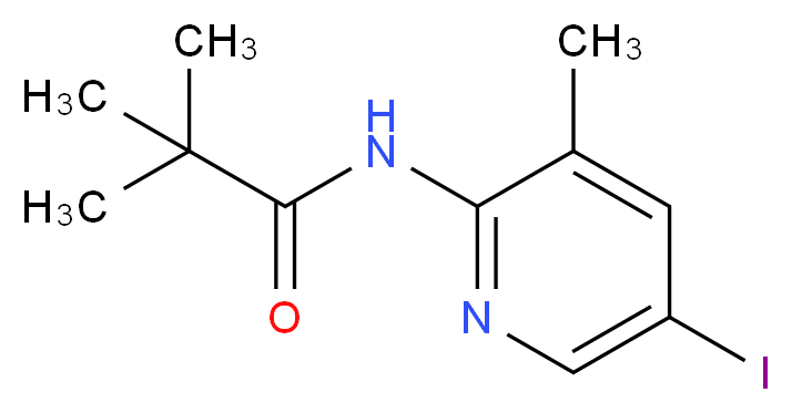 5-Iodo-3-methyl-2-(pivaloylamino)pyridine_Molecular_structure_CAS_677327-29-6)