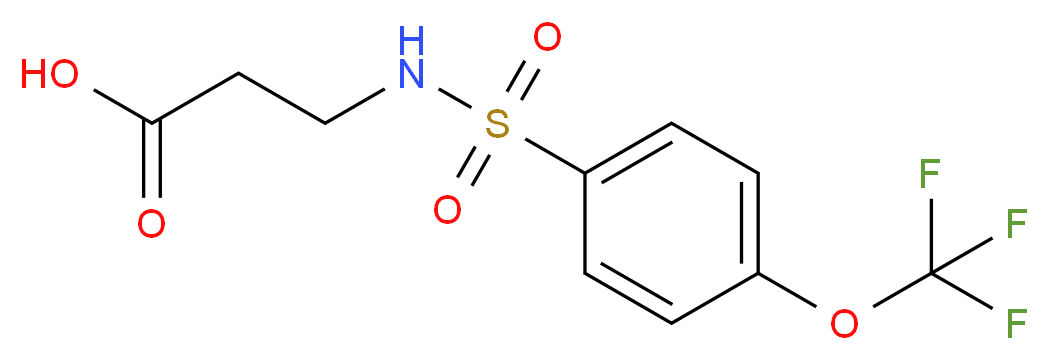 3-({[4-(trifluoromethoxy)phenyl]sulfonyl}amino)propanoic acid_Molecular_structure_CAS_)