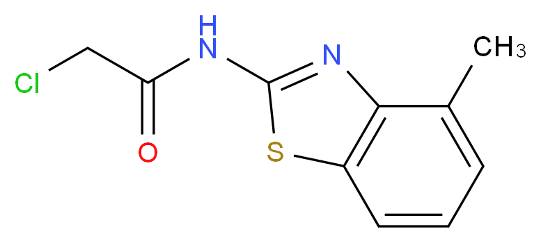 2-chloro-N-(4-methyl-1,3-benzothiazol-2-yl)acetamide_Molecular_structure_CAS_3323-85-1)