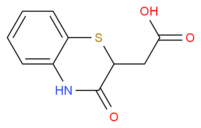 2-(3-oxo-3,4-dihydro-2H-benzo[b][1,4]thiazin-2-yl)acetic acid_Molecular_structure_CAS_)