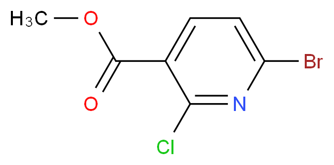 Methyl 6-bromo-2-chloronicotinate_Molecular_structure_CAS_)