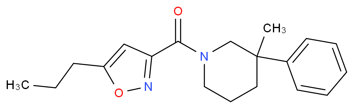 3-methyl-3-phenyl-1-[(5-propylisoxazol-3-yl)carbonyl]piperidine_Molecular_structure_CAS_)