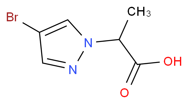 2-(4-Bromo-1H-pyrazol-1-yl)propanoic acid_Molecular_structure_CAS_51292-42-3)