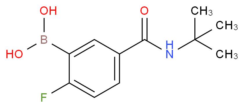 5-tert-Butylcarbamoyl-2-fluorobenzeneboronic acid_Molecular_structure_CAS_874289-51-7)