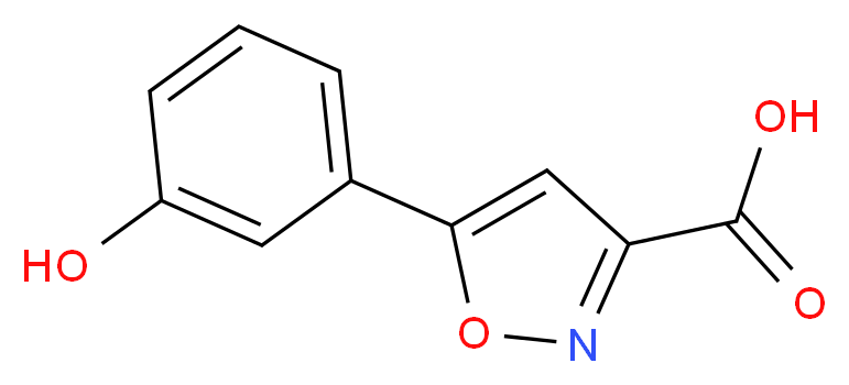 5-(3-hydroxyphenyl)isoxazole-3-carboxylic acid_Molecular_structure_CAS_)