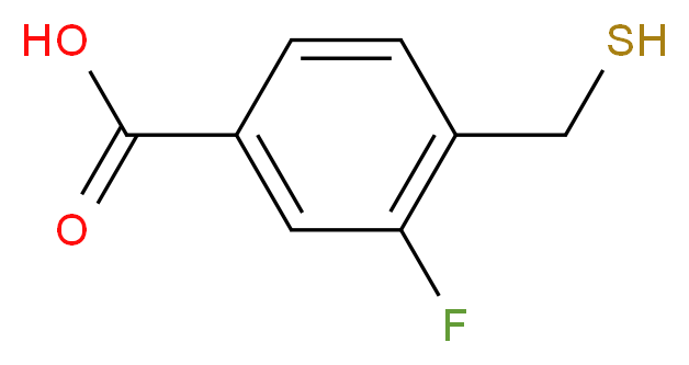 3-fluoro-4-(sulfanylmethyl)benzoic acid_Molecular_structure_CAS_)