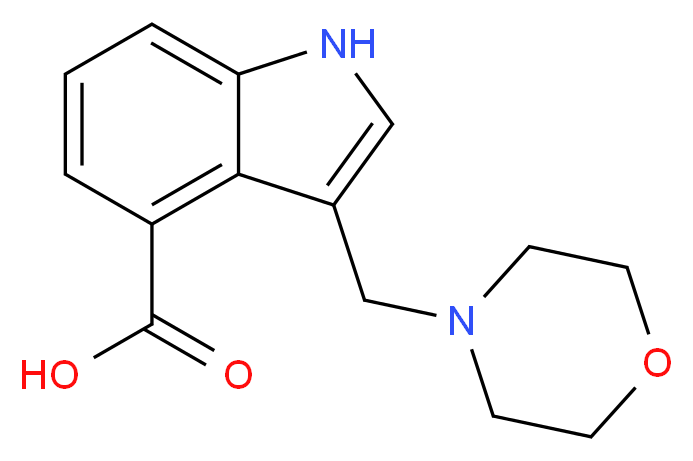 3-(morpholinomethyl)-1H-indole-4-carboxylic acid_Molecular_structure_CAS_)