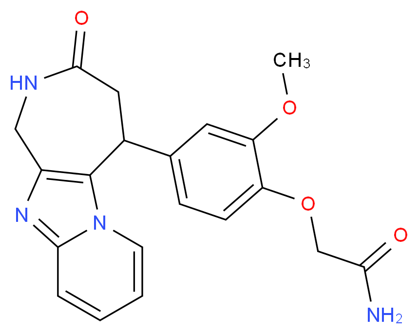 2-[2-methoxy-4-(3-oxo-2,3,4,5-tetrahydro-1H-pyrido[1',2':1,2]imidazo[4,5-c]azepin-5-yl)phenoxy]acetamide_Molecular_structure_CAS_)