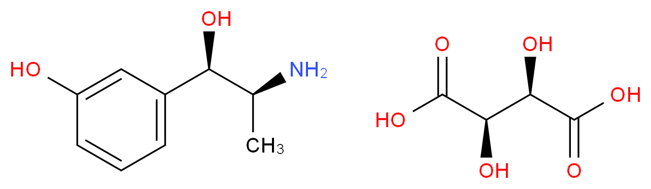 Metaraminol (+)-bitartrate salt_Molecular_structure_CAS_33402-03-8)