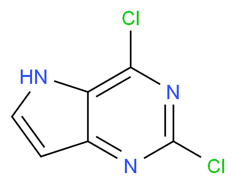 2,4-Dichloro-5H-pyrrolo[3,2-d]pyrimidine_Molecular_structure_CAS_63200-54-4)