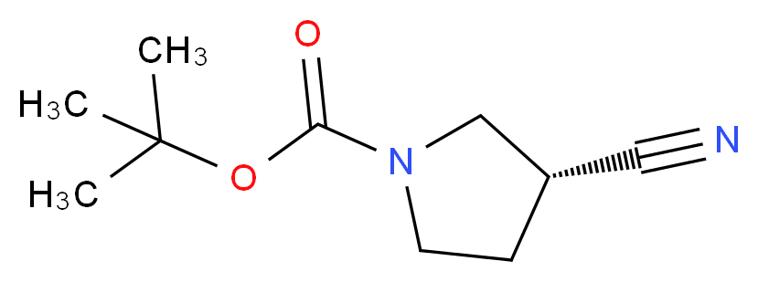 (R)-(-)-1-Boc-3-cyanopyrrolidine_Molecular_structure_CAS_132945-76-7)