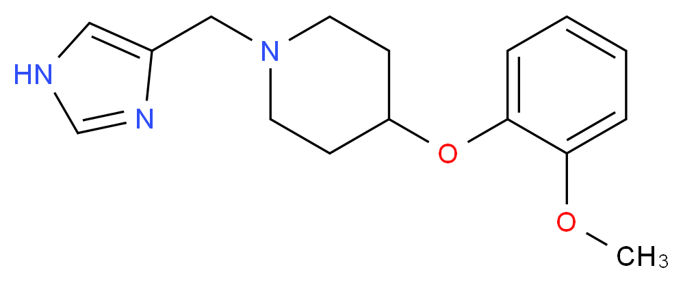 1-(1H-imidazol-4-ylmethyl)-4-(2-methoxyphenoxy)piperidine_Molecular_structure_CAS_)