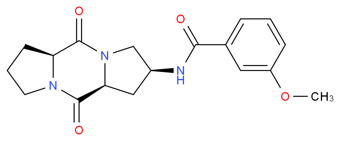 N-[(2S,5aS,10aS)-5,10-dioxooctahydro-1H,5H-dipyrrolo[1,2-a:1',2'-d]pyrazin-2-yl]-3-methoxybenzamide_Molecular_structure_CAS_)