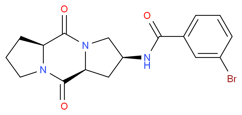 3-bromo-N-[(2S,5aS,10aS)-5,10-dioxooctahydro-1H,5H-dipyrrolo[1,2-a:1',2'-d]pyrazin-2-yl]benzamide_Molecular_structure_CAS_)