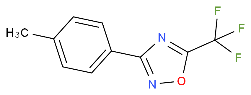 3-(4-methylphenyl)-5-(trifluoromethyl)-1,2,4-oxadiazole_Molecular_structure_CAS_)
