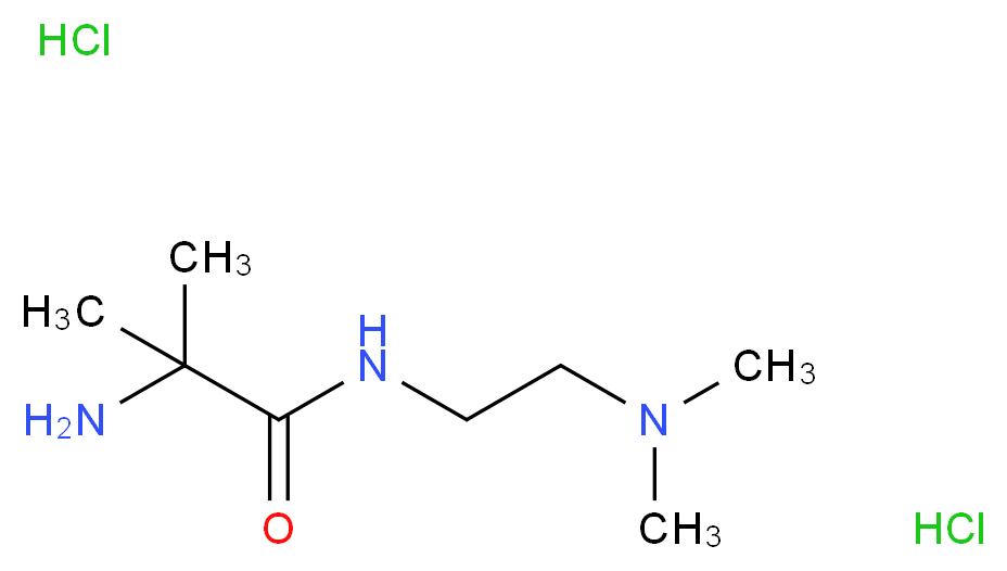 2-Amino-N-[2-(dimethylamino)ethyl]-2-methylpropanamide dihydrochloride_Molecular_structure_CAS_)