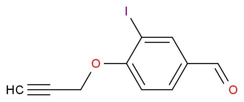 3-iodo-4-(prop-2-yn-1-yloxy)benzaldehyde_Molecular_structure_CAS_812642-63-0)