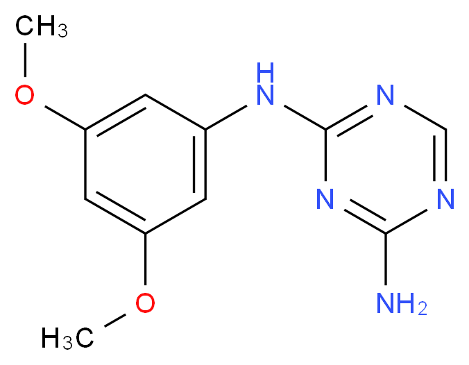 N-(3,5-Dimethoxyphenyl)-1,3,5-triazine-2,4-diamine_Molecular_structure_CAS_)