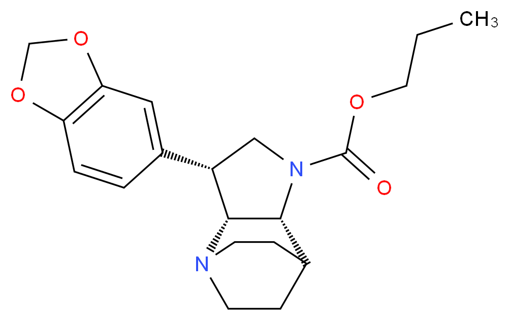 propyl (3R*,3aR*,7aR*)-3-(1,3-benzodioxol-5-yl)hexahydro-4,7-ethanopyrrolo[3,2-b]pyridine-1(2H)-carboxylate_Molecular_structure_CAS_)