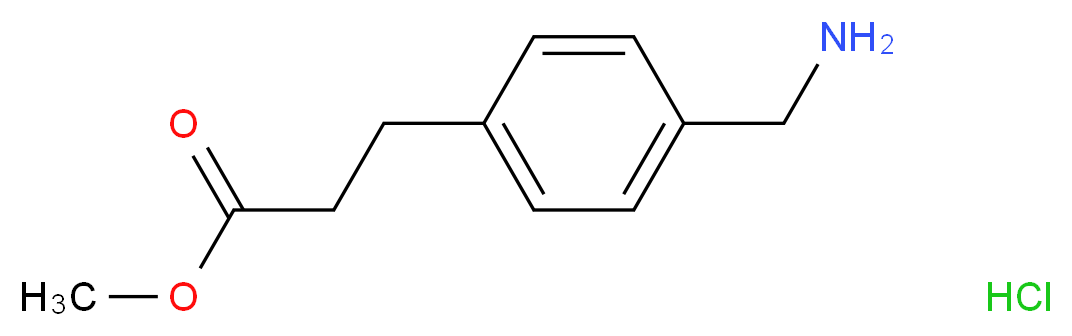 Methyl 3-[4-(aminomethyl)phenyl]propionate hydrochloride_Molecular_structure_CAS_)
