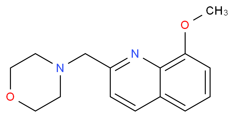 8-methoxy-2-(morpholin-4-ylmethyl)quinoline_Molecular_structure_CAS_)