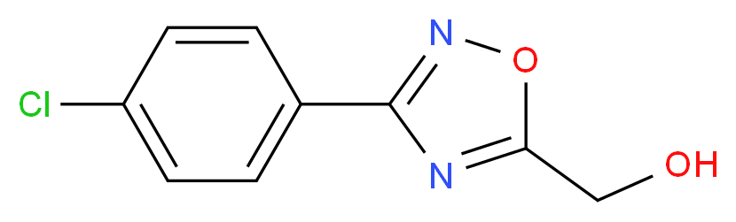 [3-(4-Chlorophenyl)-1,2,4-oxadiazol-5-yl]methanol_Molecular_structure_CAS_5372-40-7)