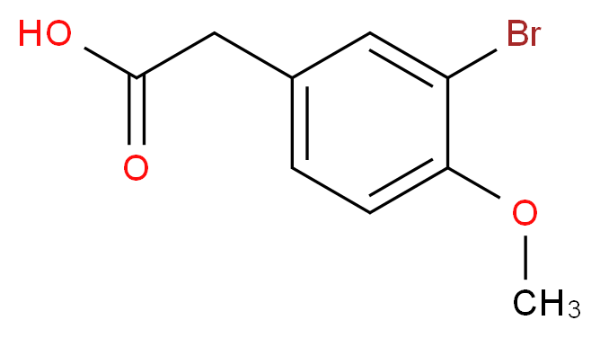 2-(3-bromo-4-methoxyphenyl)acetic acid_Molecular_structure_CAS_)