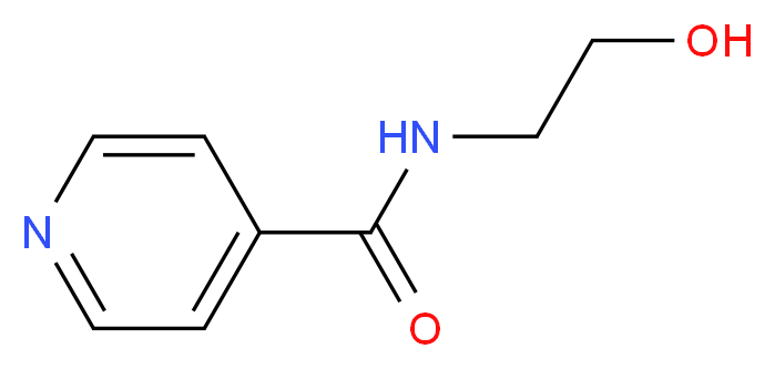 N-(2-hydroxyethyl)pyridine-4-carboxamide_Molecular_structure_CAS_6265-74-3)