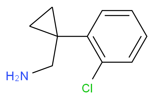 C-[1-(2-CHLORO-PHENYL)-CYCLOPROPYL]-METHYLAMINE_Molecular_structure_CAS_)