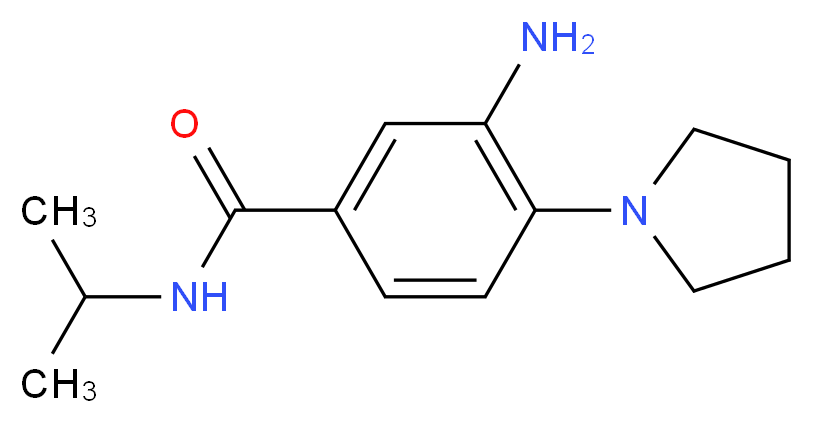 3-amino-N-isopropyl-4-(pyrrolidin-1-yl)benzamide_Molecular_structure_CAS_)