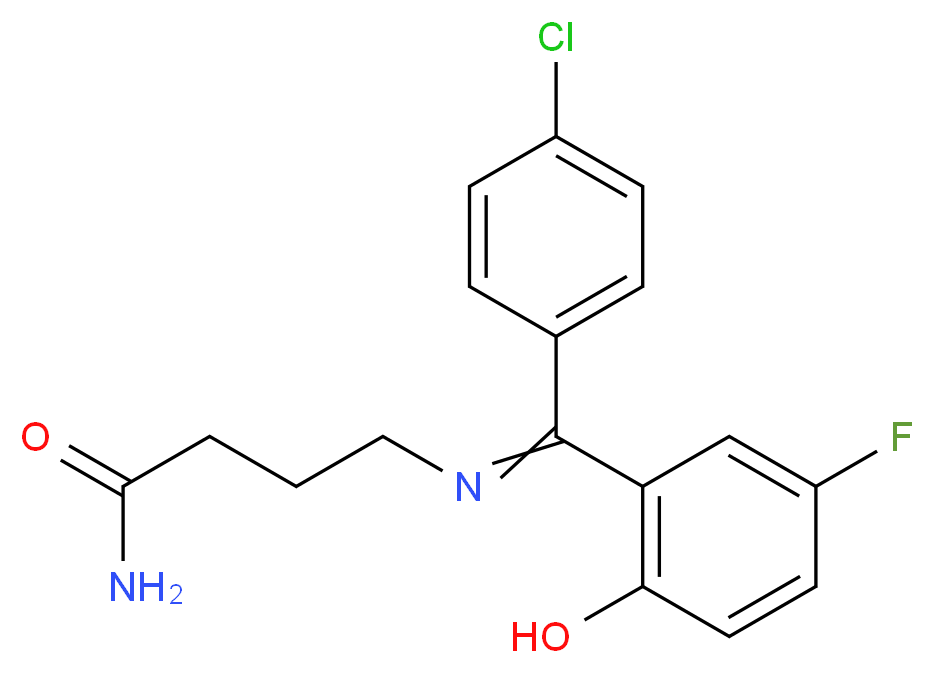 4-(((4-Chlorophenyl)(5-fluoro-2-hydroxyphenyl)Methylene)aMino)butanaMide_Molecular_structure_CAS_62666-20-0)