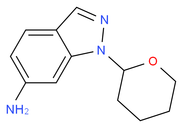 6-Amino-1-(tetrahydro-2H-pyran-2-yl)-1H-indazole_Molecular_structure_CAS_1053655-59-6)