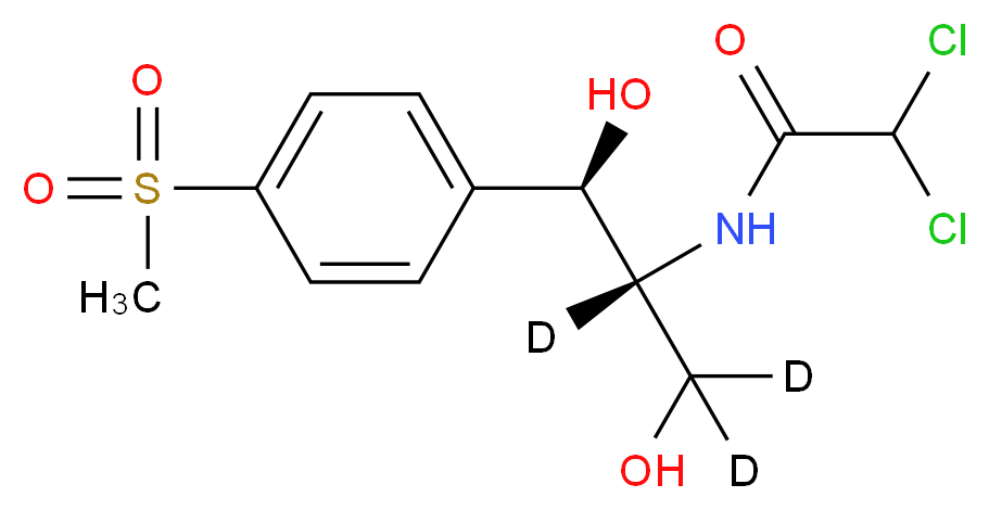 Thiamphenicol-d3Discontinued See: T344163_Molecular_structure_CAS_)