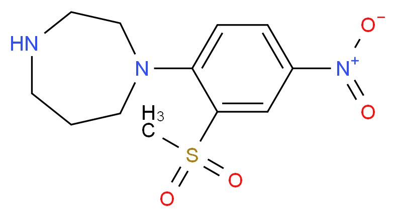 1-[2-(Methylsulphonyl)-4-nitrophenyl]homopiperazine_Molecular_structure_CAS_)
