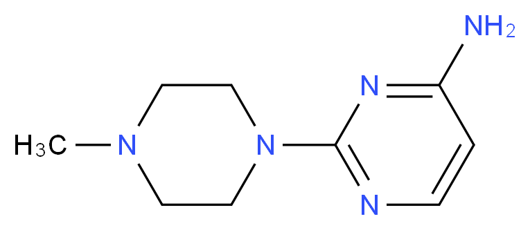 2-(4-Methyl-1-piperazinyl)-4-pyrimidinamine_Molecular_structure_CAS_57005-71-7)