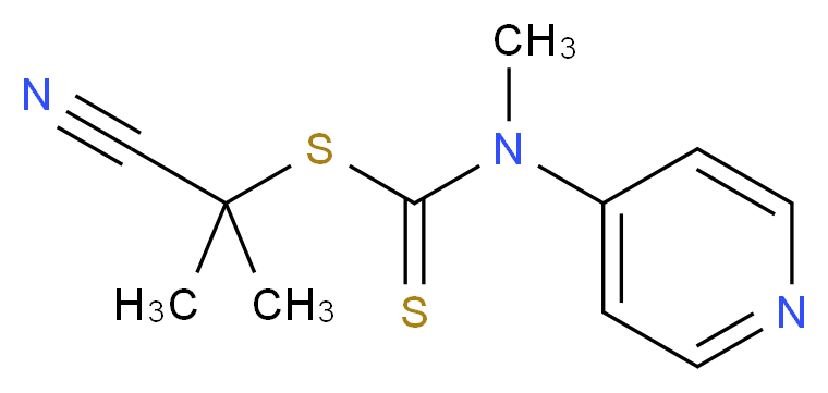 2-Cyanopropan-2-yl N-methyl-N-(pyridin-4-yl)carbamodithioate_Molecular_structure_CAS_1158958-96-3)