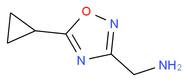 1-(5-Cyclopropyl-1,2,4-oxadiazol-3-yl)methanamine_Molecular_structure_CAS_)