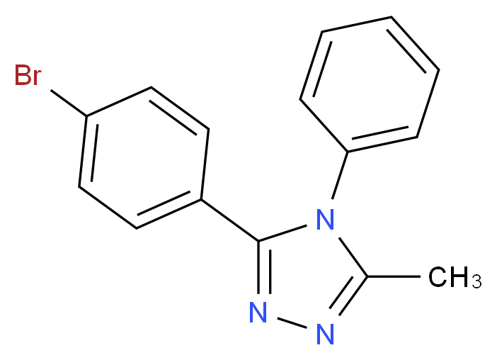 3-(4-Bromophenyl)-5-methyl-4-phenyl-4H-1,2,4-triazole_Molecular_structure_CAS_)