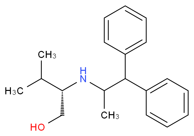 (2S)-3-methyl-2-[(1-methyl-2,2-diphenylethyl)amino]-1-butanol_Molecular_structure_CAS_)