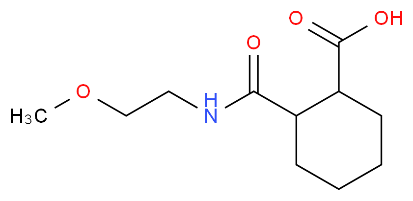 2-{[(2-methoxyethyl)amino]carbonyl}cyclohexanecarboxylic acid_Molecular_structure_CAS_817632-37-4)