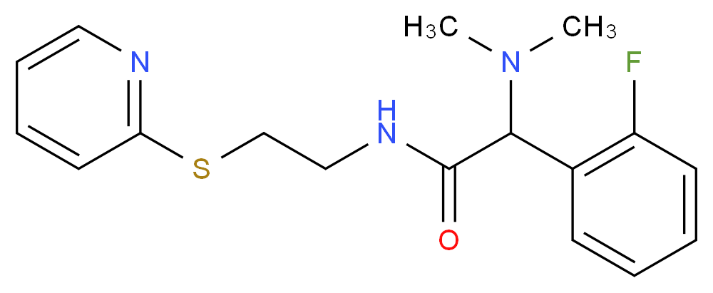 2-(dimethylamino)-2-(2-fluorophenyl)-N-[2-(2-pyridinylthio)ethyl]acetamide_Molecular_structure_CAS_)