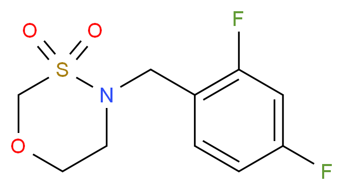4-(2,4-difluorobenzyl)-1,3,4-oxathiazinane 3,3-dioxide_Molecular_structure_CAS_)