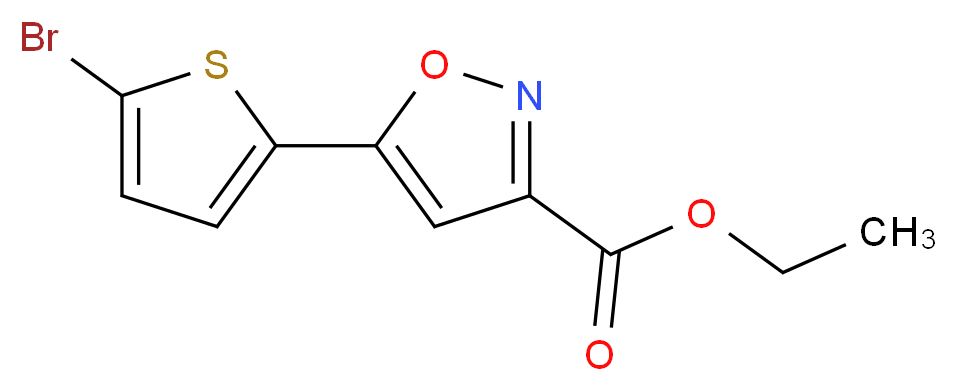 ethyl 5-(5-bromo-2-thienyl)-3-isoxazolecarboxylate_Molecular_structure_CAS_423768-50-7)