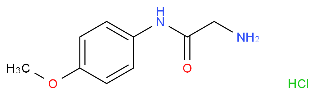 2-Amino-N-(4-methoxyphenyl)acetamide hydrochloride_Molecular_structure_CAS_)
