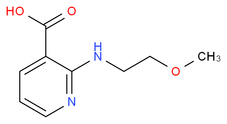 2-[(2-Methoxyethyl)amino]nicotinic acid_Molecular_structure_CAS_)