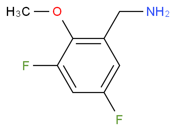 3,5-Difluoro-2-methoxybenzylamine_Molecular_structure_CAS_886502-00-7)