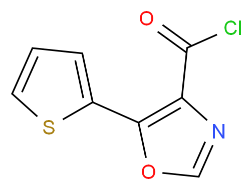 5-Thien-2-yl-1,3-oxazole-4-carbonyl chloride 95%_Molecular_structure_CAS_)